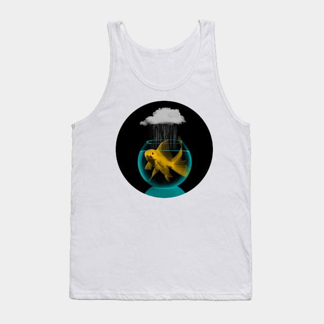 Goldfish and a Cloud Tank Top by Vin Zzep